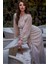 Mottisfashion Bej Balık Şifon Elbise 3
