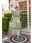 Mottisfashion Yeşil Salaş Desenli Elbise 4