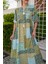 Mottisfashion Yeşil Salaş Desenli Elbise 6