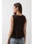 Mottisfashion Önü Bağlamalı Yelek - Kahve 2