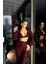 Mottisfashion Pul Payet 3 Lü Takım - Ceket-Büstiyer-Pantolon - Bordo 5