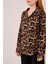 Mottisfashion Leopar Desen Rahat Kalıp Gömlek 8