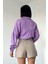 Mottisfashion Lila Kristal Taşlı Gömlek 3