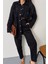 Mottisfashion Denim Puntolu Gömlek-Pantolon Takım - Mavi 2