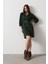 Mottisfashion Kemer Detaylı Gabardin Elbise - Haki 8