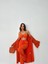 Mottisfashion Krınkıll Büstiyer-Pantolon-Kimono Takım - Orange 3
