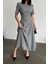 Mottisfashion Poliviskon Elbise - Gri 2