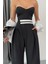 Mottisfashion Pantolon Bel Şerit Detaylı - Siyah 4