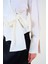 Mottisfashion Düz Yandan Bağlamalı Gömlek - Ekru 4