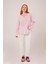 Mottisfashion Kol Düğmeli Çizgili Pembe Gömlek 3