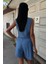 Mottisfashion Gümüş Düğmeli Yelek ve Şort Tensel Takım 10174 6