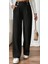 Mottisfashion Kadın Beli Lastikli Düğmeli Ithal Krep Pantolon 5