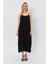 Mottisfashion Askılı Uzun Çan Elbise - Siyah 1