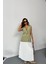 Mottisfashion Gold Düğmeli Keten Yelek - Yeşil 4