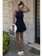 Mottisfashion Balon Etekli Tensel Mini Elbise 2887 2