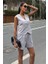 Mottisfashion Yelek Şort Flamlı Keten Takım 10133-17 6