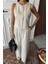 Mottisfashion Yelek Plazzo Pantolon Çizgili Flamlı Poliviscon Takım 10178 5