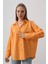 Mottisfashion Geniş Manşet Detaylı Gömlek - Kavun 1