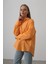 Mottisfashion Geniş Manşet Detaylı Gömlek - Kavun 4