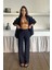 Mottisfashion Gömlek-Pantolon Takım Cupra Kumaş - Lacivert 4