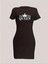 Mottisfashion Kadın Kısa Kollu Queen Baskı Iki Iplik Mini Elbise 3