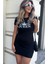 Mottisfashion Kadın Kısa Kollu Queen Baskı Iki Iplik Mini Elbise 7