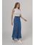 Mottisfashion Bel Lastikli Dantel Etek - Mavi 2