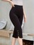 Mottisfashion Kadın Yüksek Bel Yanlardan Düğmeli Kısa Ithal Krep Pantolon 1