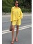 Mottisfashion Gömlek ve Şort Flamlı Keten Takım 10130 7
