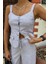 Mottisfashion Kalın Askılı Bluz Pantolon Keten Takım 10187 3