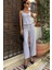Mottisfashion Kalın Askılı Bluz Pantolon Keten Takım 10187 5