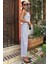 Mottisfashion Kalın Askılı Bluz Pantolon Keten Takım 10187 8