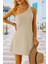 Mottisfashion Kadın Tek Omuz Askılı Krep Mini Elbise 1