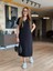 Mottisfashion Kadın Kısa Kollu V Ribana Yakalı Yırtmaçlı Midi Viskon Iki Iplik Elbise 4