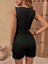 Mottisfashion Kadın Sıfır Kollu V Yakalı Cep Detaylı Ithal Krep Tulum 5