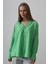 Mottisfashion Geniş Manşet Detaylı Gömlek - A.yeşil 2
