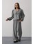 Mottisfashion Işlemeli Bebe Yakalı Pantolon Takım - Siyah 1