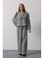 Mottisfashion Işlemeli Bebe Yakalı Pantolon Takım - Siyah 2