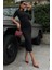 Mottisfashion Beli Büzgülü Midi Elbise 2853 3