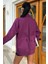 Mottisfashion Süzine Cepli Arkası Yırtmaçlı Oversize Gömlek 3420 4