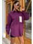 Mottisfashion Süzine Cepli Arkası Yırtmaçlı Oversize Gömlek 3420 5