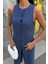 Mottisfashion Midi Şortlu ve Yelekli Viscon Takım 10167 3