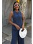 Mottisfashion Midi Şortlu ve Yelekli Viscon Takım 10167 7