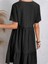 Mottisfashion Kadın Kısa Kollu V Yakalı Fırfırlı Bürümcük Elbise 4