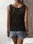 Mottisfashion Kadın Askılı Yuvarlak Yaka Geometrik Desenli Triko Bluz 2