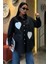 Mottisfashion Kalp Nakışlı ve Düğme Detaylı Oversize Gömlek 3430 1