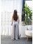Mottisfashion Keten Önü Çapraz Parçali Lasti̇kli̇ ve Bağcikli Geni̇ş Paça Pantolon 2