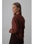 Mottisfashion Yanları Bağlamalı Basic Gömlek - Koyu Kahve 3