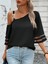 Mottisfashion Kadın Askılı Asimetrik Kesim Kol ve Yaka Kolda Tül ve Aksesuar Detaylı Janjan Krep Bluz 1