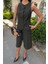 Mottisfashion Midi Şortlu ve Yelekli Viscon Takım 10167 4